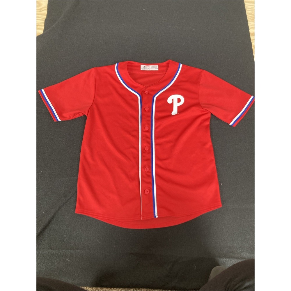 Genuine Merchandise Kid Team Athletics L 10/12‎ Philadelphia Phillies Red Jersey